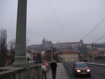 Prague Castle from Mánesuv Most,