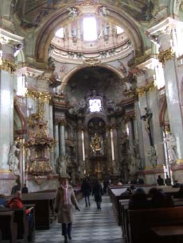 Interior of St Nicholas of the Little Quarter (Sv. Mikuláše), Prague