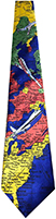 Map and Airplane Tie
