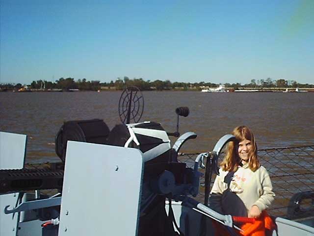 Baton Rouge: Diane on the USS Kidd