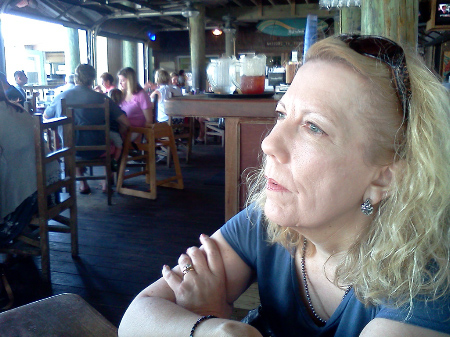 Susann at Joe's Crab Shack, Corpus Christi