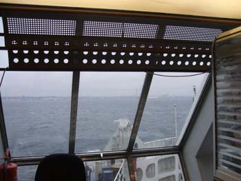 Ferry approaching Sweden