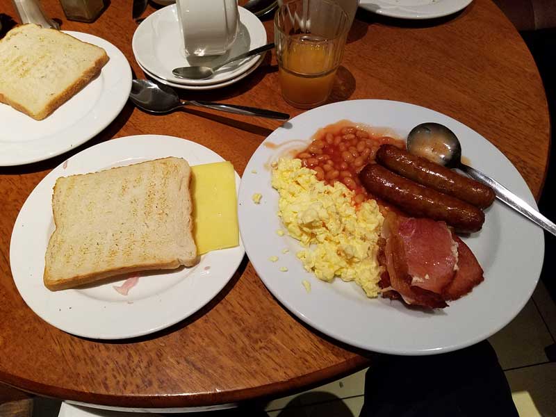 Full Irish Breakfast, Ripley Court Hotel