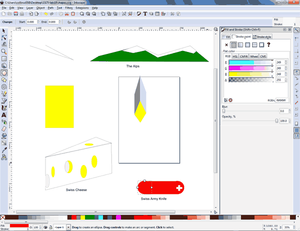 Inkscape shapes