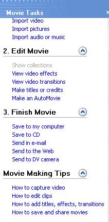 Movie maker movie options