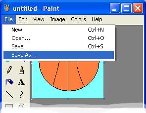 Paint File Save As