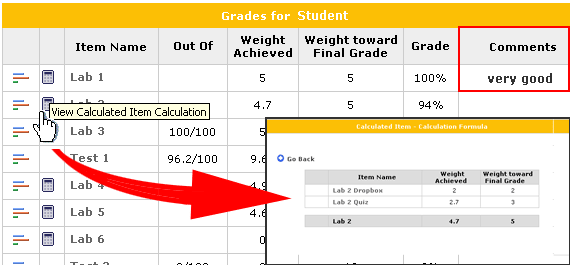 Grades Feedback